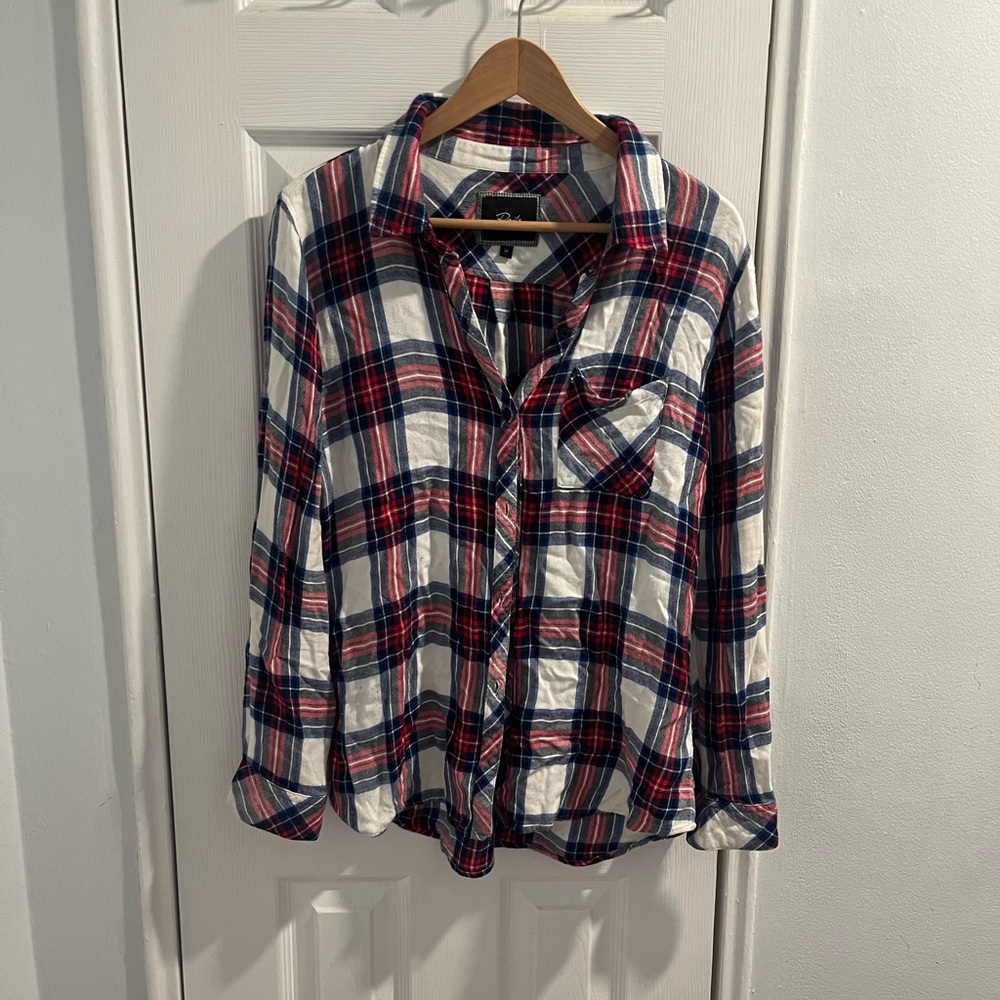 Rails Red and Blue Checkered Shirt